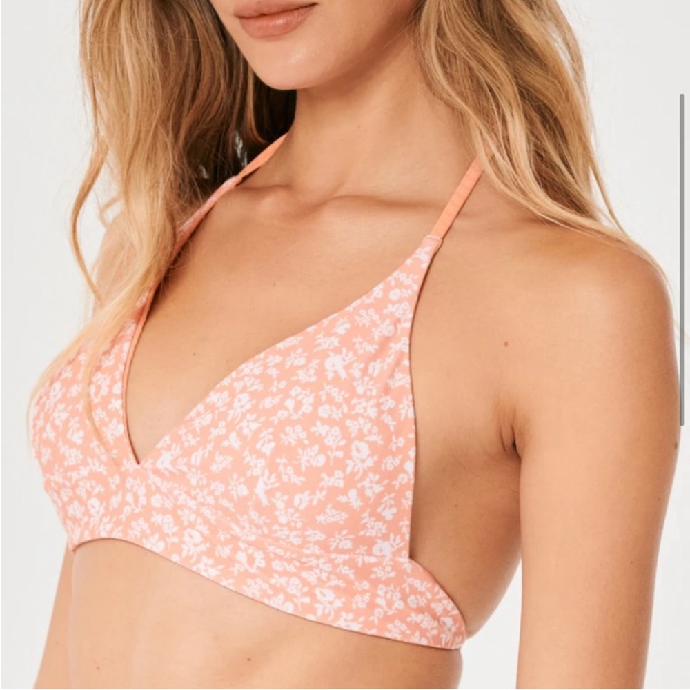 GILLY HICKS REVERSIBLE TRIANGLE
BIKINI TOP XXL NWT light orange paisley